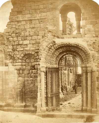 Church Ruins with Three Men by Roger Fenton